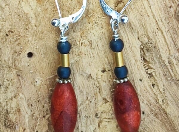 Unikat Ohrschmuck Ohrring Silber 925 tlw. vergoldet Koralle Zuchtperle Akoya