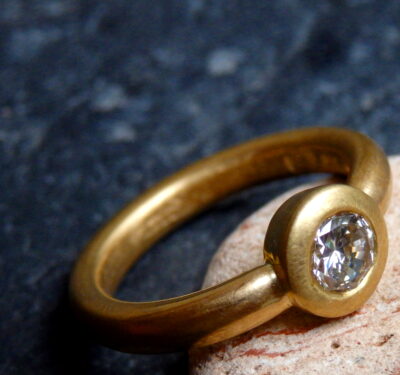 Unikat Ring Silber 925 grob geschmiedet mit Strukturen Ringröße 54 Rindenstruktur geschwärzt